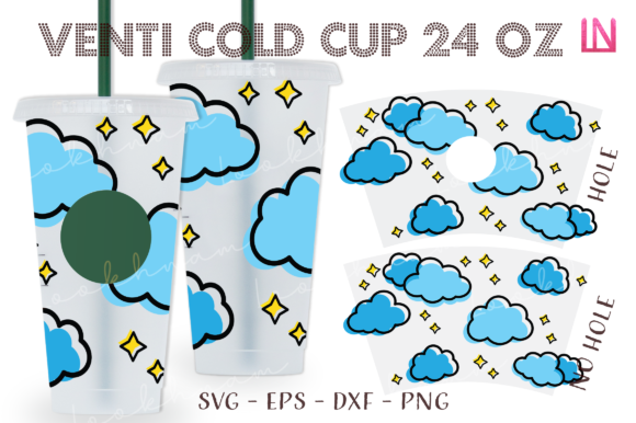 Cloud Star Doodle 24 Oz Venti Cold Cup: A Graphics & Crafts Review