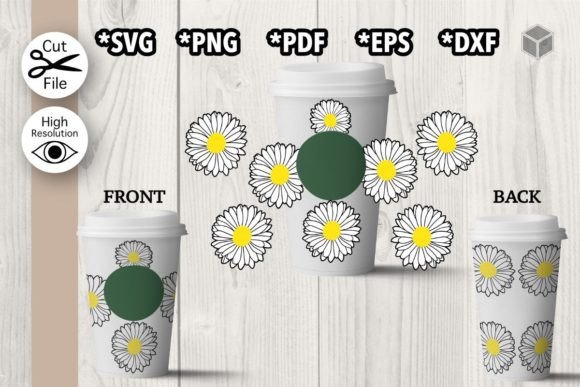 Daisy Hot Cup Wrap Graphics & Template Review