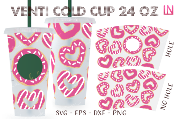 Donut Hearts Valentine Venti Cup: Graphics & Crafts Review