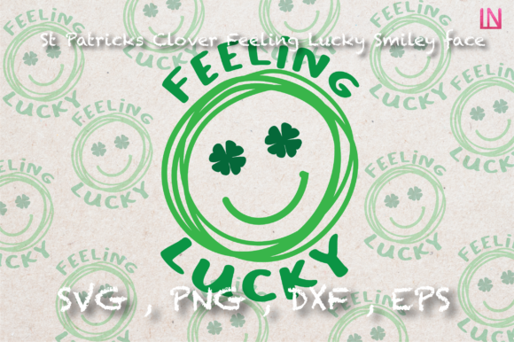 Feeling Lucky Smiley Graphics for Craft Branding