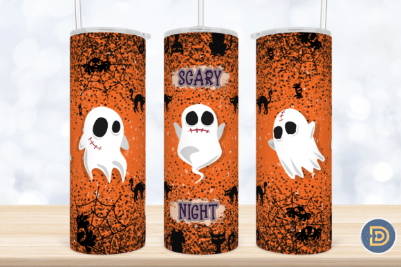 Ghost Halloween Orange Tumbler: Graphics & Crafts Review