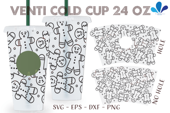 Gingerbread Man Outline Venti Wrap: Graphics & Crafts Review