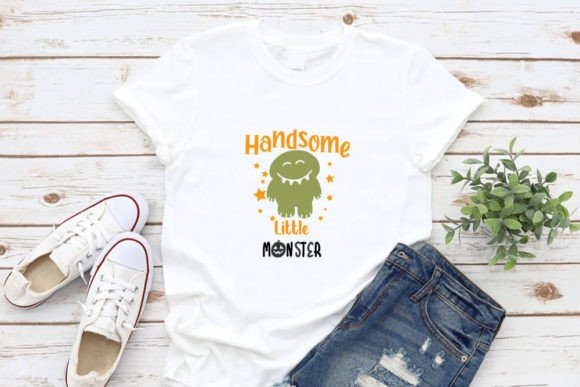 Handsome Little Monster Graphics & T-Shirt Designs