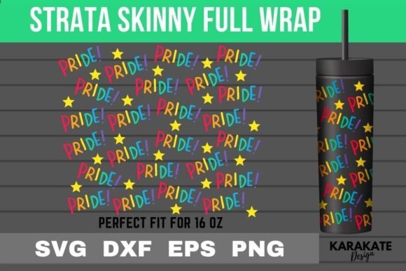 I m Pride, 16 Oz Strata Skinny Wrap SVG: Graphics & Crafts Asset