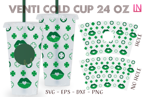 Kiss Clover Seamless 24Oz Venti Cold Cup Graphics & Crafts Review