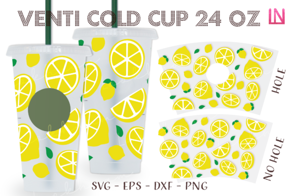 Lemon Seamless Venti Cup Wrap Graphics & Crafts Review