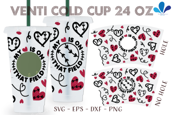 My Heart is on That Field Cup Wrap: Graphics & Crafts