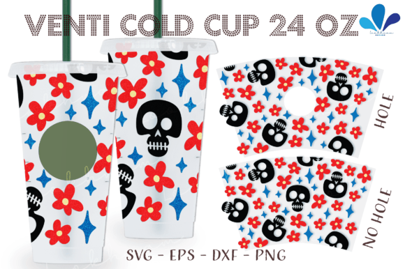 Skull Flower Halloween Venti Wrap SVG: Graphics & Crafts Review