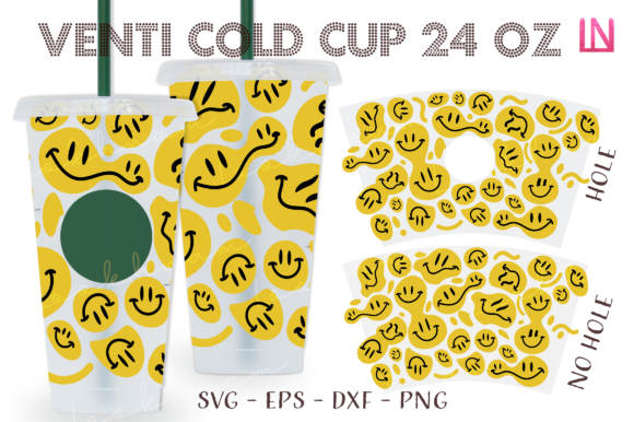 Smiley Faces Emoji 24 Oz Venti Cup Wrap Review