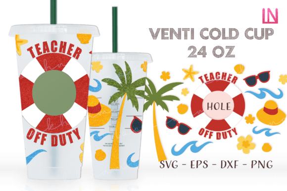 Teacher Off Duty Beach Venti Wrap SVG: Graphics & Crafts Review