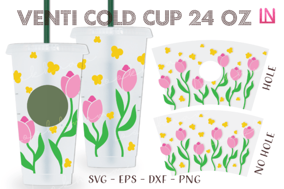 Tulip Flower Butterfly Venti Wrap: Graphics & Crafts Review