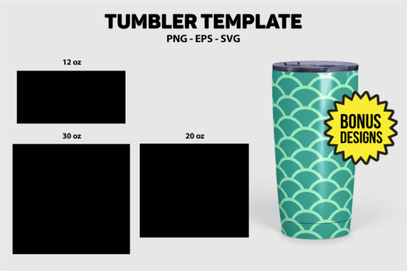 Tumbler Template Designs for Craft Makers