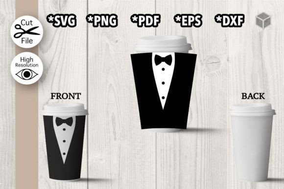 Tuxedo Hot Cup Wrap Template: A Graphic Templates Review