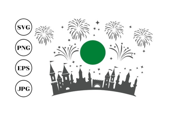 Winter Castle Christmas Fireworks Svg: An Embroidery Designer's Take